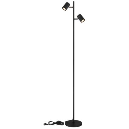 Globo - Stojací lampa 2xGU10/5W/230V černá