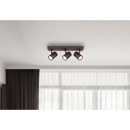 Globo - Bodové svítidlo 3xGU10/25W/230V hnědá