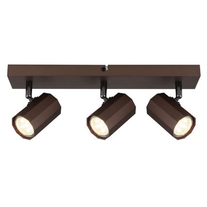 Globo - Bodové svítidlo 3xGU10/25W/230V hnědá