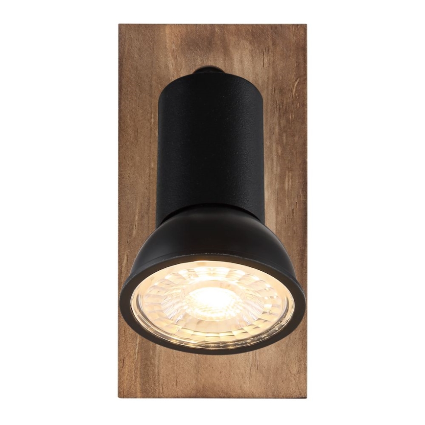 Globo - Nástěnné bodové svítidlo 1xGU10/35W/230V dřevo/černá