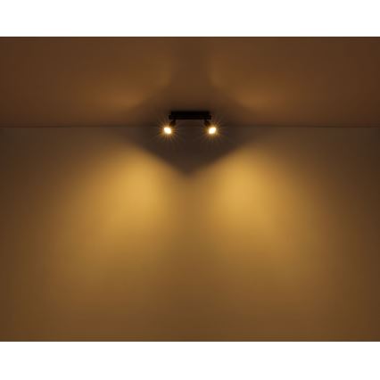 Globo - Bodové svítidlo 2xGU10/35W/230V černá