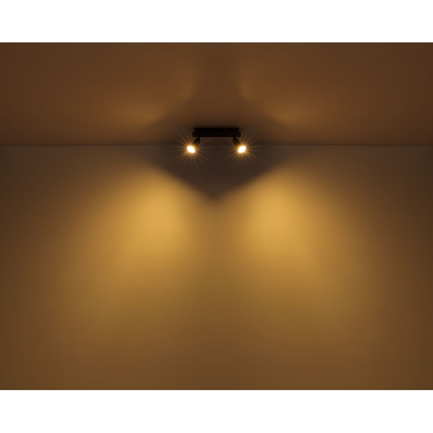 Globo - Bodové svítidlo 2xGU10/35W/230V černá