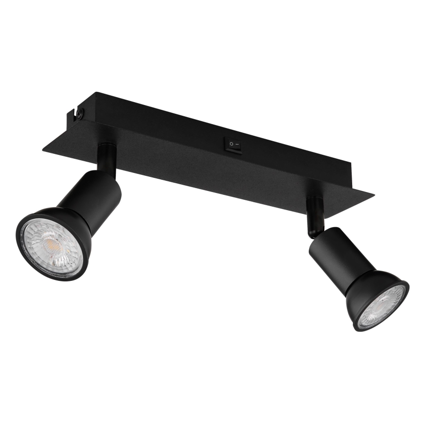 Globo - Bodové svítidlo 2xGU10/35W/230V černá