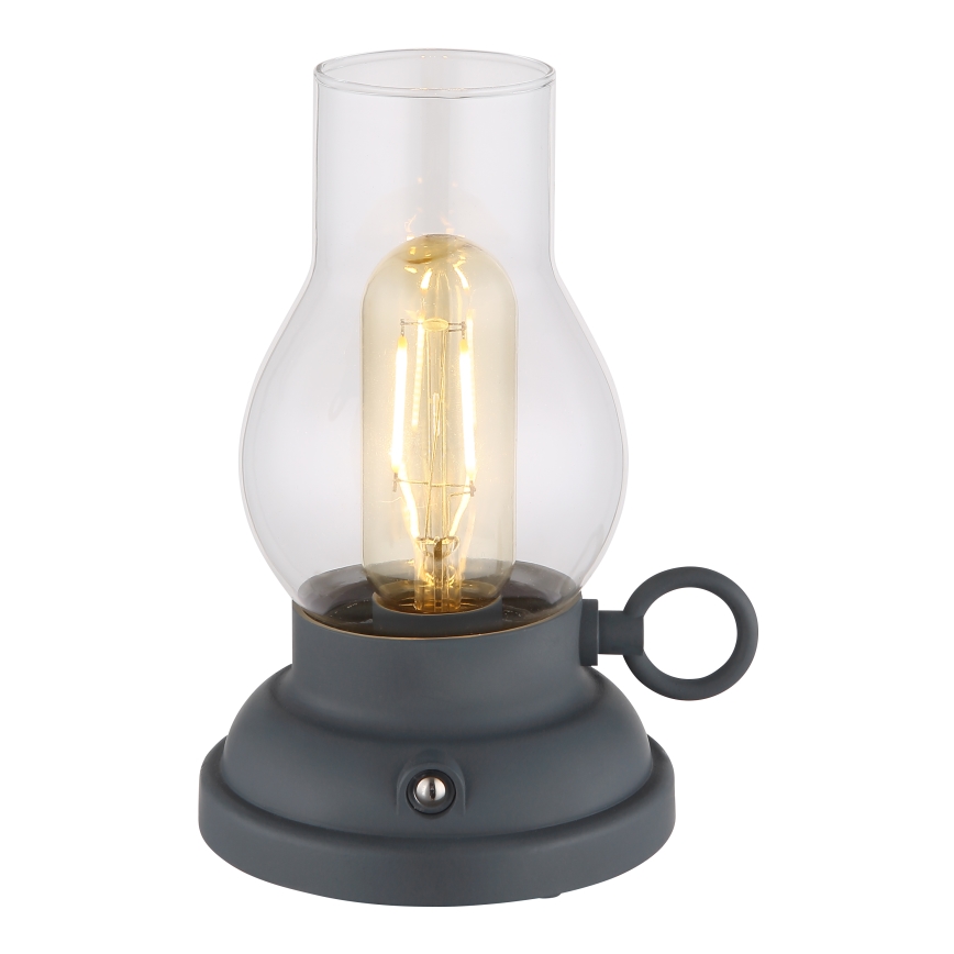 Globo - LED Stmívatelná nabíjecí dotyková stolní lampa LED/1W/3,7V 1200 mAh antracit