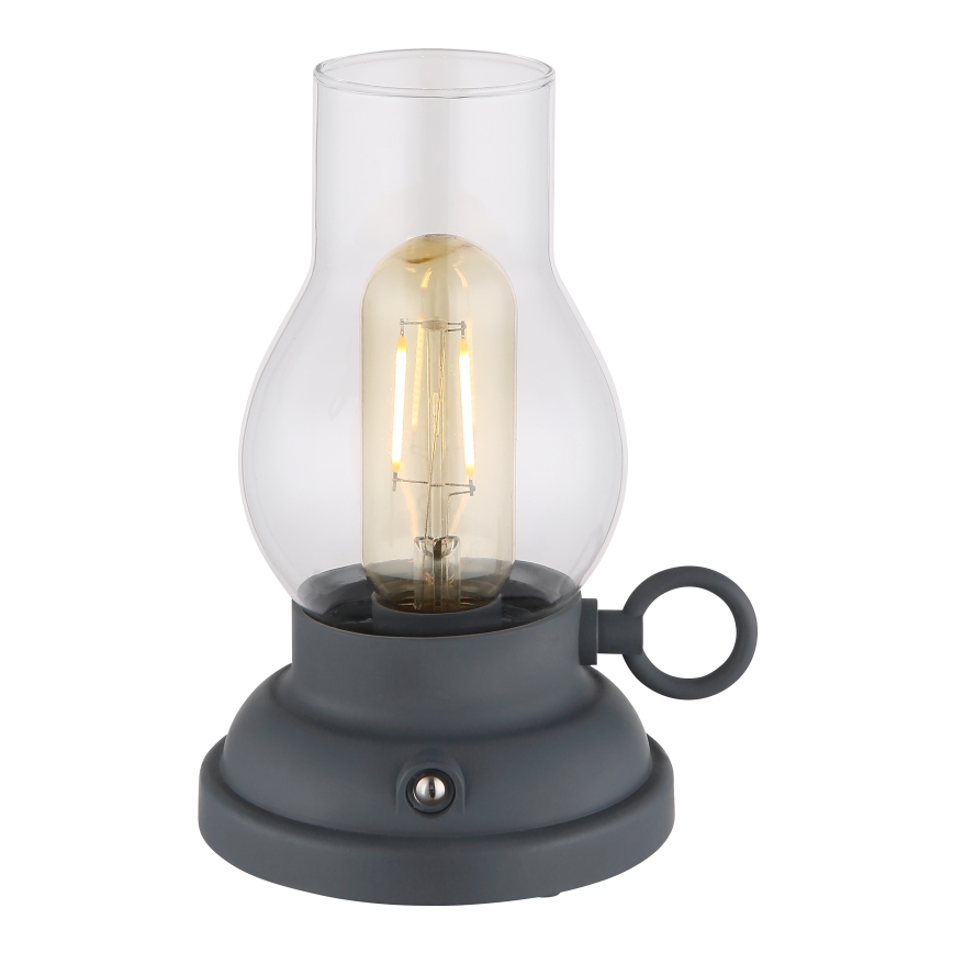 Globo - LED Stmívatelná nabíjecí dotyková stolní lampa LED/1W/3,7V 1200 mAh antracit