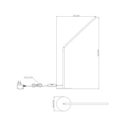 GLOBO 58153 - Stolní LED lampa ORION LED 48xLED/0,062W