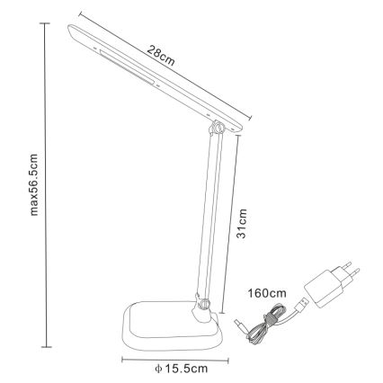 Globo - LED Stmívatelná stolní lampa LED/7W/230V