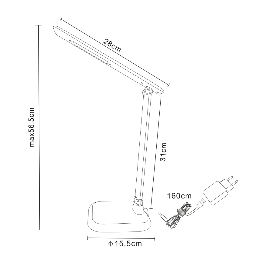 Globo - LED Stmívatelná stolní lampa LED/7W/230V