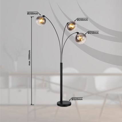 Globo - Stojací lampa 3xE27/60W/230V