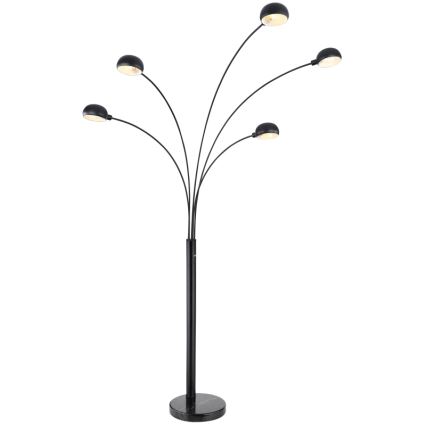 Globo - Stojací lampa 5xE14/40W/230V černá
