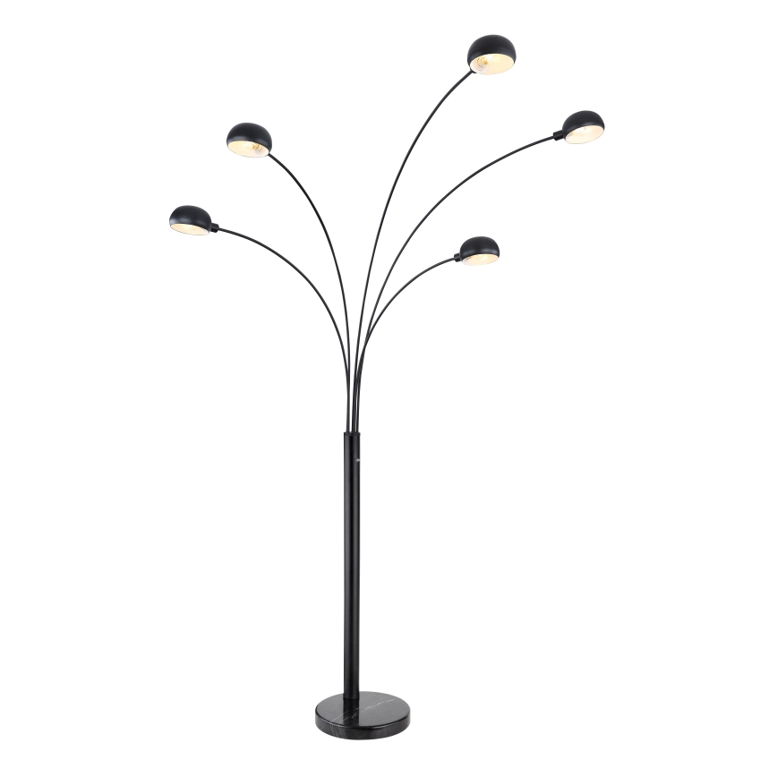 Globo - Stojací lampa 5xE14/40W/230V černá