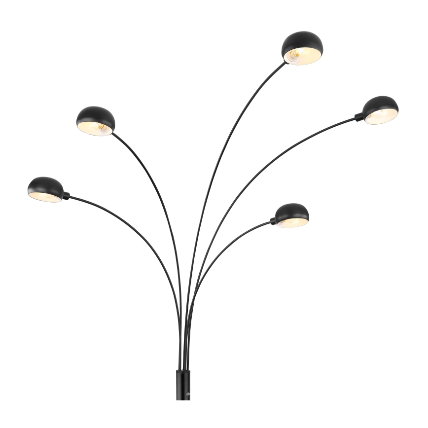 Globo - Stojací lampa 5xE14/40W/230V černá