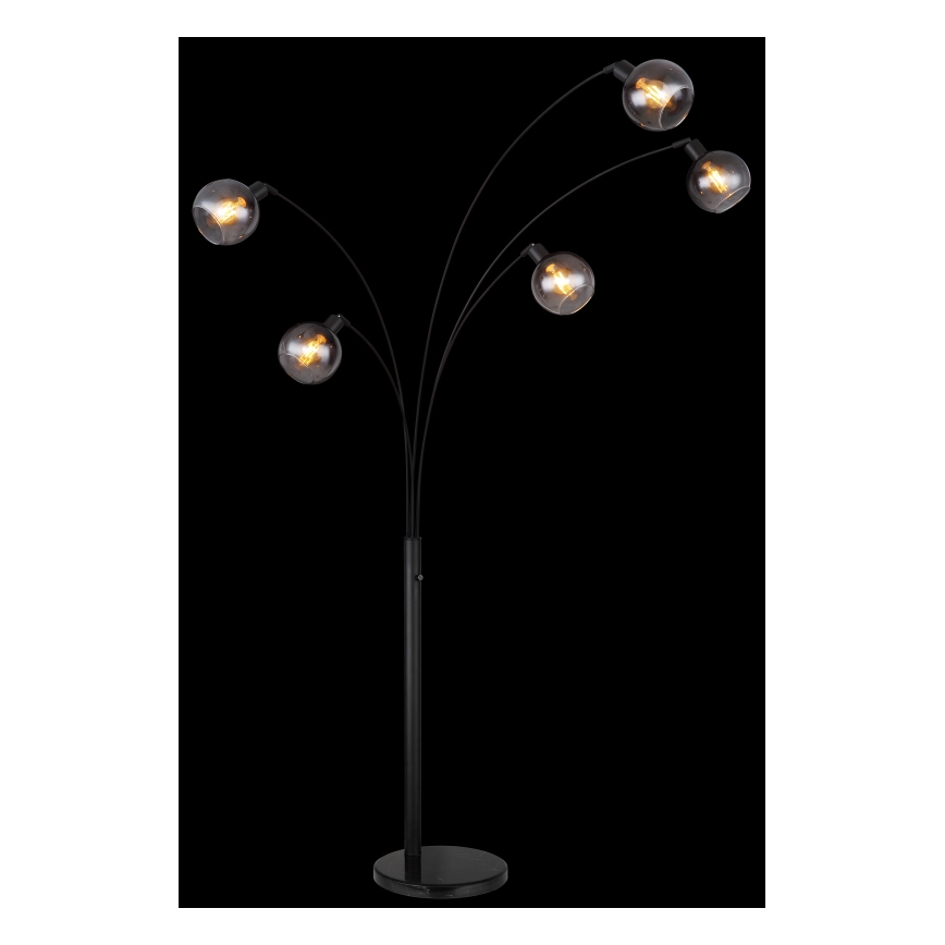 Globo - Stojací lampa 5xE27/40W/230V kouřová