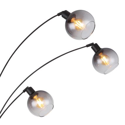 Globo - Stojací lampa 5xE27/40W/230V kouřová