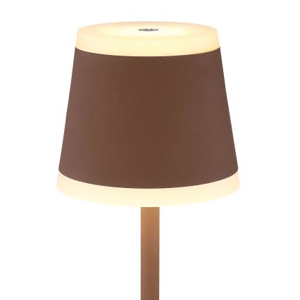 Globo - LED Stmívatelná nabíjecí dotyková stolní lampa LED/4,6W/3,7V 3000K 1800mAh hnědá IP54