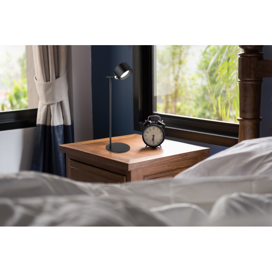 Globo - LED Stmívatelná dotyková stolní lampa 4v1 LED/4W/5V 3000/4000/5000K 1200 mAh černá