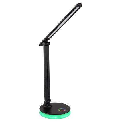 Globo - LED RGBW Stmívatelná dotyková stolní lampa LED/5W/230V + LED/2W 2700K/4000K/6500K černá