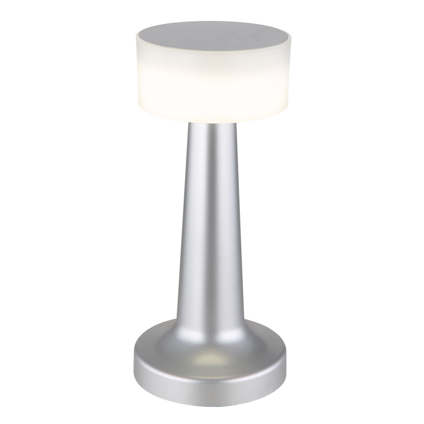 Globo - LED Stmívatelná dotyková stolní lampa LED/1W/3,7V 2700K/4000K/6500K 800 mAh USB matný chrom