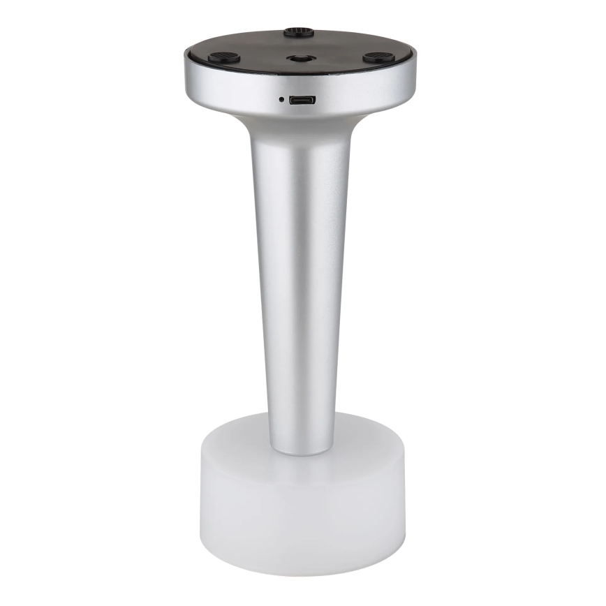 Globo - LED Stmívatelná dotyková stolní lampa LED/1W/3,7V 2700K/4000K/6500K 800 mAh USB matný chrom