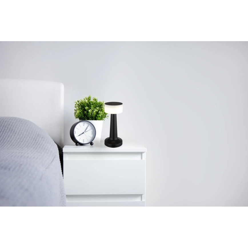Globo - LED Stmívatelná dotyková stolní lampa LED/1W/3,7V 2700K/4000K/6500K 800 mAh USB černá