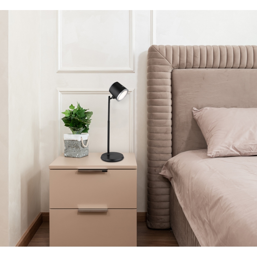 Globo - LED Stmívatelná dotyková stolní lampa 4v1 LED/6W/3,7V 3000K/4000K/6500K 1500 mAh USB černá