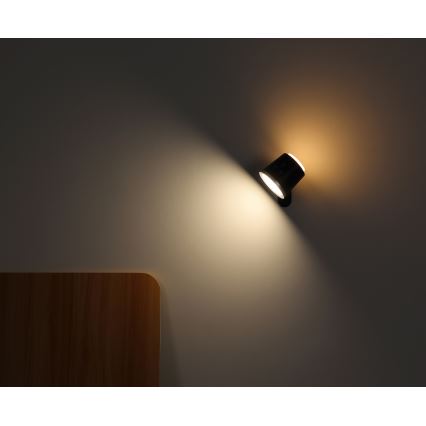 Globo - LED Stmívatelná dotyková stolní lampa 4v1 LED/6W/3,7V 3000K/4000K/6500K 1500 mAh USB černá