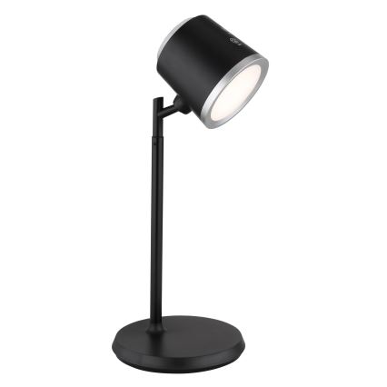 Globo - LED Stmívatelná dotyková stolní lampa 4v1 LED/6W/3,7V 3000K/4000K/6500K 1500 mAh USB černá