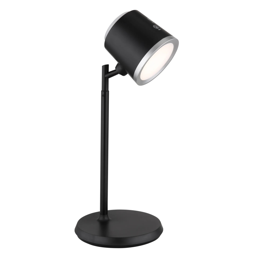 Globo - LED Stmívatelná dotyková stolní lampa 4v1 LED/6W/3,7V 3000K/4000K/6500K 1500 mAh USB černá