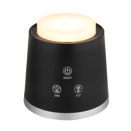 Globo - LED Stmívatelná dotyková stolní lampa 4v1 LED/6W/3,7V 3000K/4000K/6500K 1500 mAh USB černá