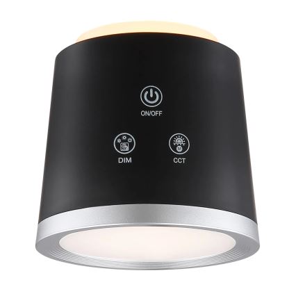 Globo - LED Stmívatelná dotyková stolní lampa 4v1 LED/6W/3,7V 3000K/4000K/6500K 1500 mAh USB černá
