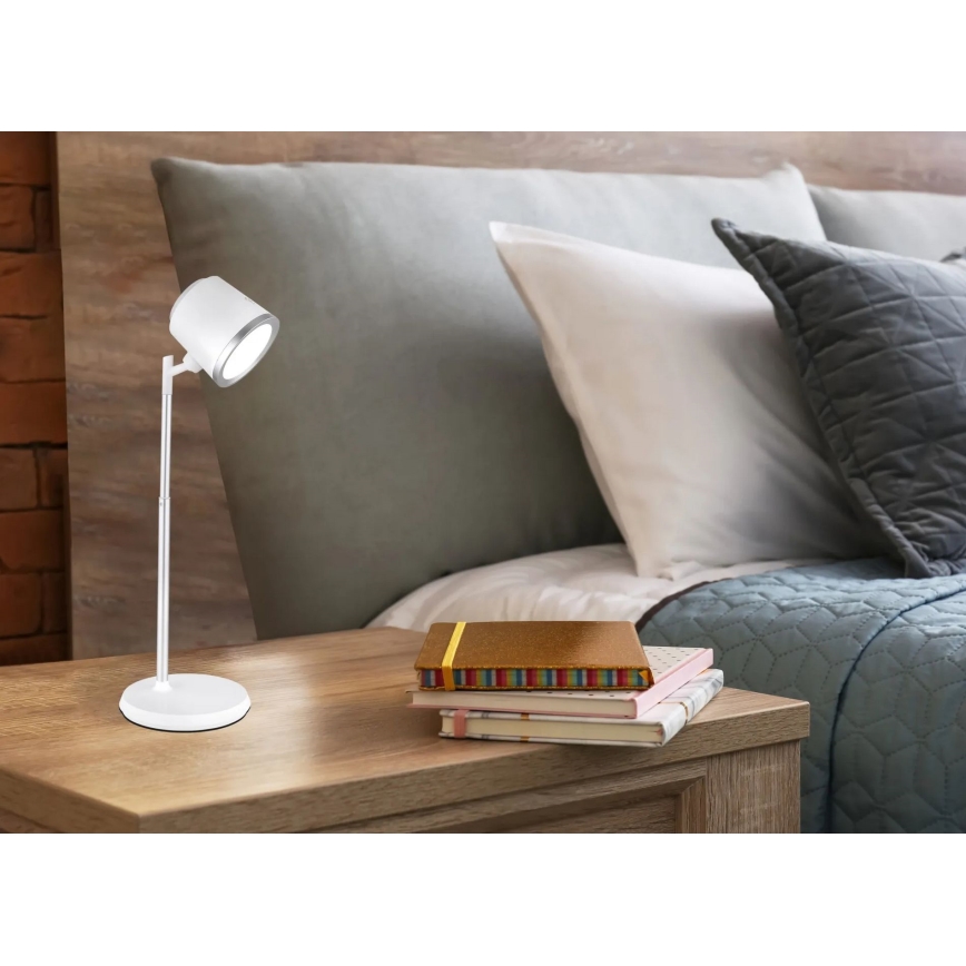 Globo - LED Stmívatelná dotyková stolní lampa 4v1 LED/6W/3,7V 3000K/4000K/6500K 1500 mAh USB bílá
