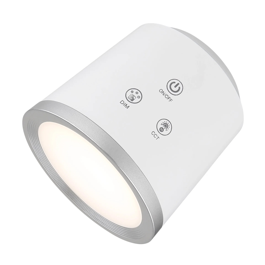 Globo - LED Stmívatelná dotyková stolní lampa 4v1 LED/6W/3,7V 3000K/4000K/6500K 1500 mAh USB bílá