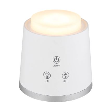 Globo - LED Stmívatelná dotyková stolní lampa 4v1 LED/6W/3,7V 3000K/4000K/6500K 1500 mAh USB bílá