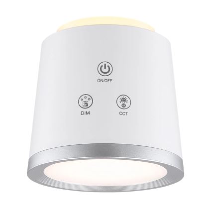 Globo - LED Stmívatelná dotyková stolní lampa 4v1 LED/6W/3,7V 3000K/4000K/6500K 1500 mAh USB bílá