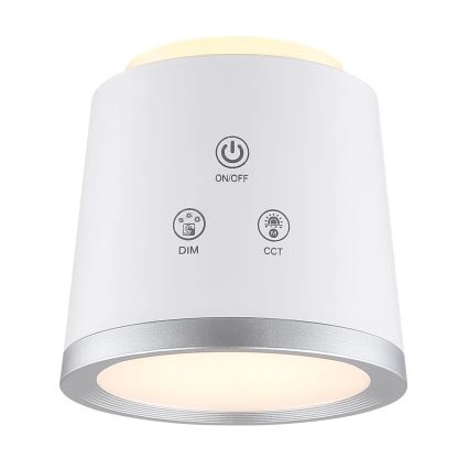 Globo - LED Stmívatelná dotyková stolní lampa 4v1 LED/6W/3,7V 3000K/4000K/6500K 1500 mAh USB bílá
