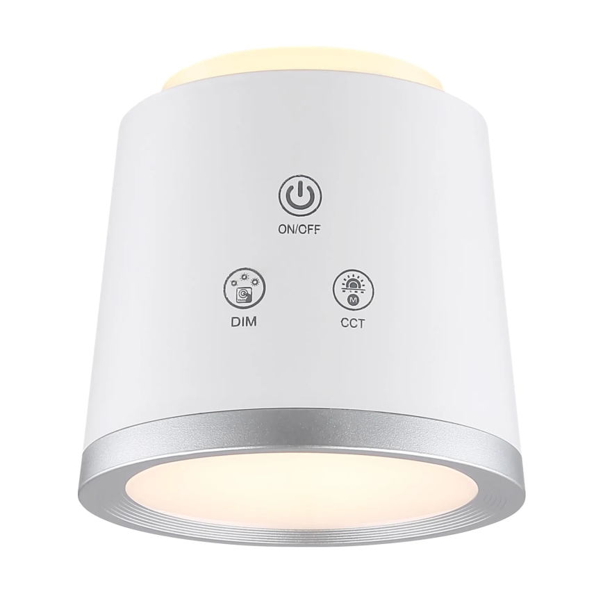 Globo - LED Stmívatelná dotyková stolní lampa 4v1 LED/6W/3,7V 3000K/4000K/6500K 1500 mAh USB bílá