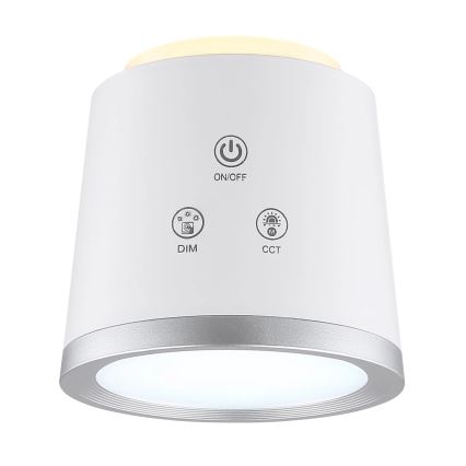 Globo - LED Stmívatelná dotyková stolní lampa 4v1 LED/6W/3,7V 3000K/4000K/6500K 1500 mAh USB bílá