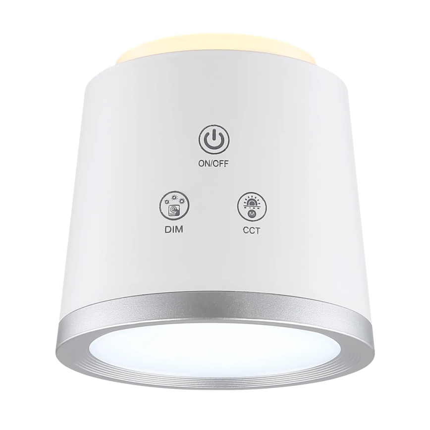Globo - LED Stmívatelná dotyková stolní lampa 4v1 LED/6W/3,7V 3000K/4000K/6500K 1500 mAh USB bílá