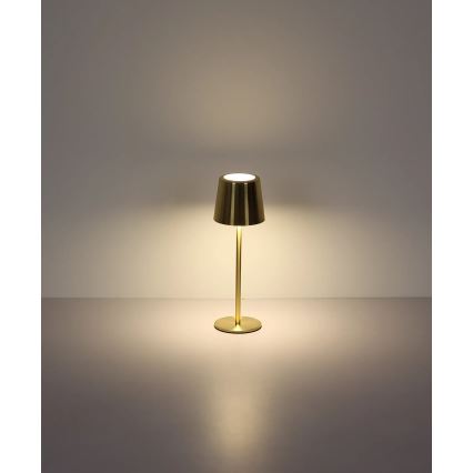 Globo - LED Stmívatelná dotyková nabíjecí stolní lampa LED/2W/3,7V 3000/4000/6000K 2200 mAh zlatá