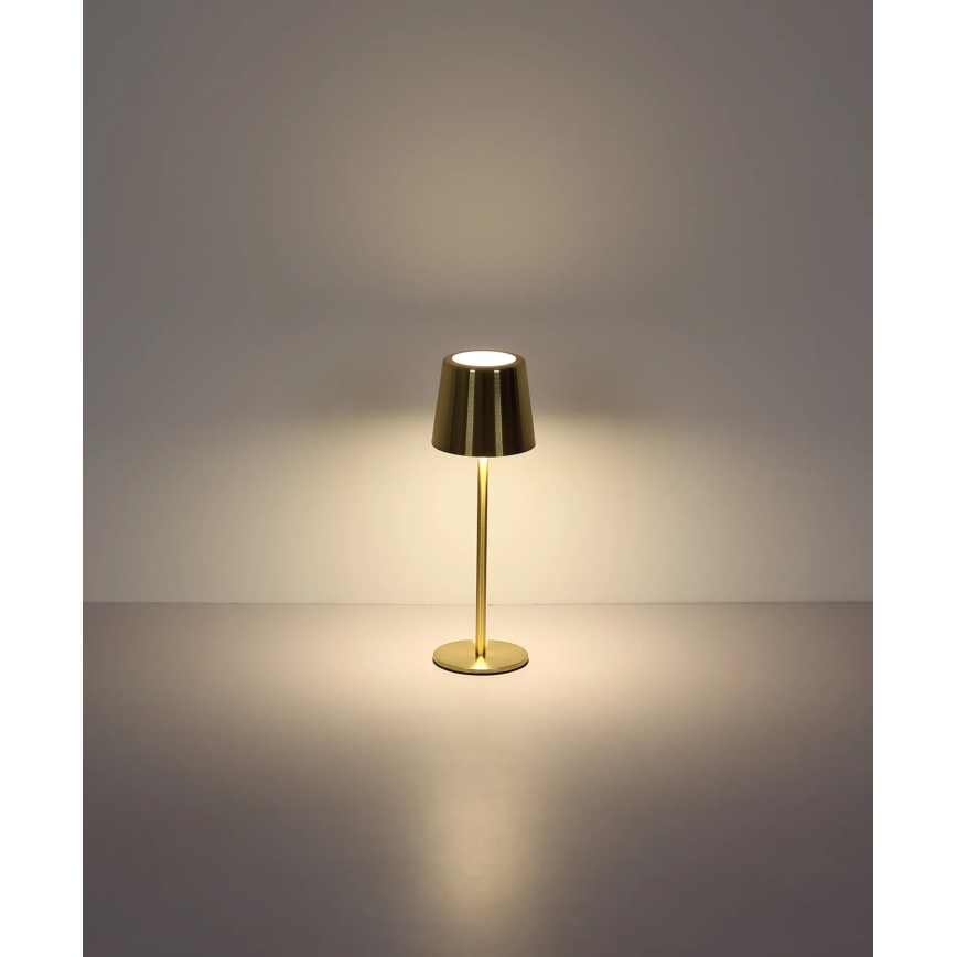 Globo - LED Stmívatelná dotyková nabíjecí stolní lampa LED/2W/3,7V 3000/4000/6000K 2200 mAh zlatá