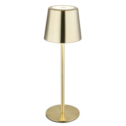 Globo - LED Stmívatelná dotyková nabíjecí stolní lampa LED/2W/3,7V 3000/4000/6000K 2200 mAh zlatá