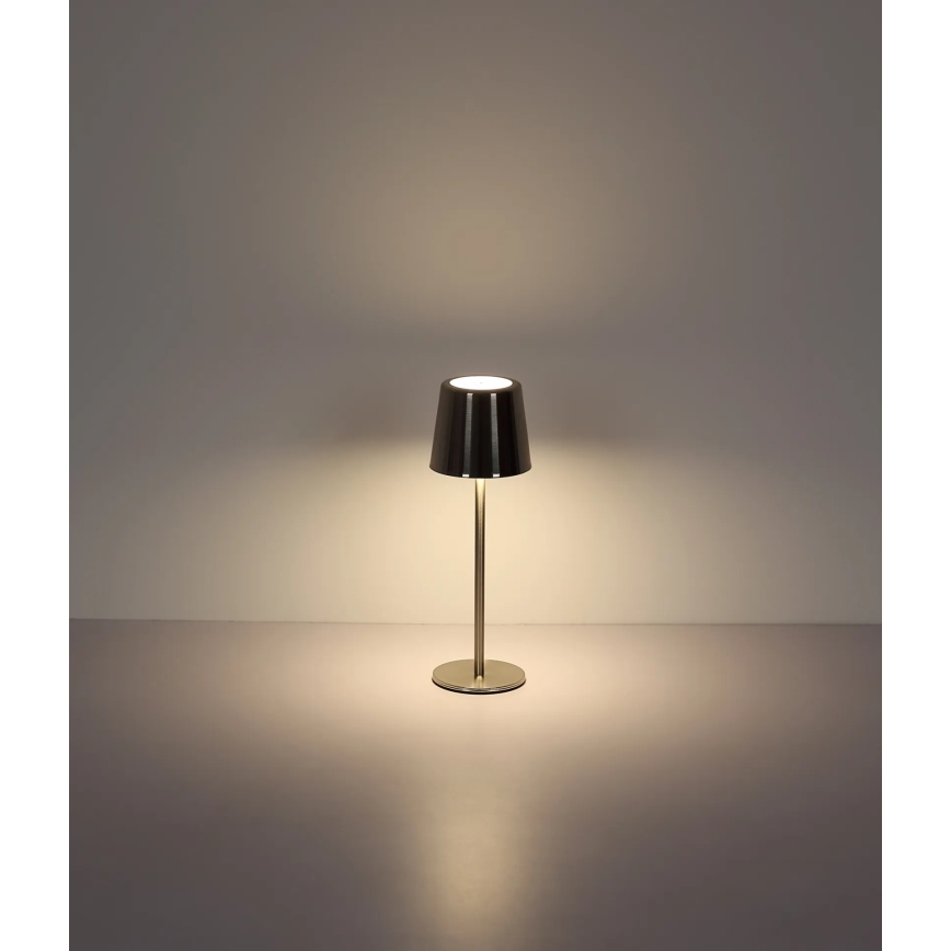 Globo - LED Stmívatelná dotyková nabíjecí stolní lampa LED/2W/3,7V 3000/4000/6000K 2200 mAh lesklý chrom