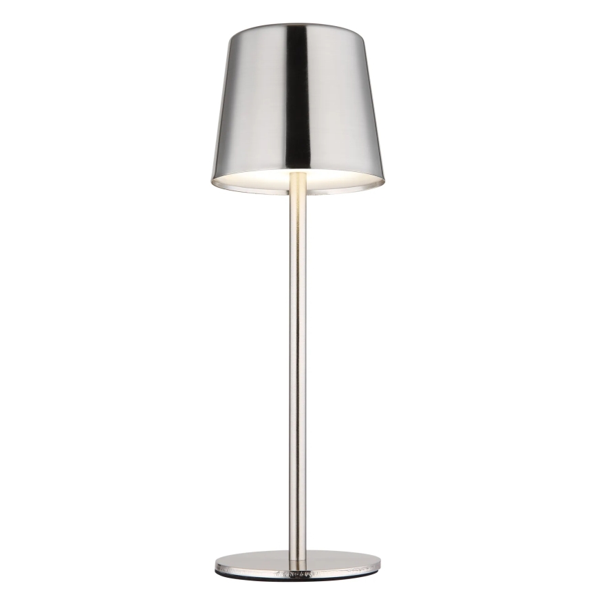 Globo - LED Stmívatelná dotyková nabíjecí stolní lampa LED/2W/3,7V 3000/4000/6000K 2200 mAh lesklý chrom
