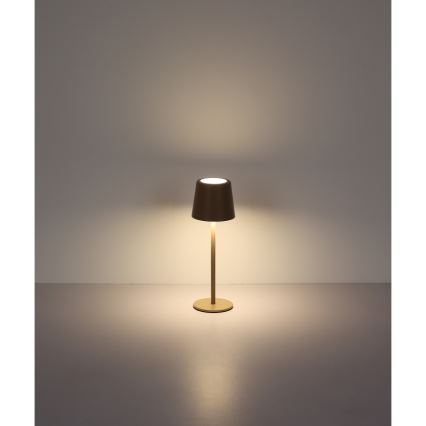 Globo - LED Stmívatelná venkovní dotyková stolní lampa LED/2W/5V 3000/4000/6000K 2200 mAh IP44 krémová