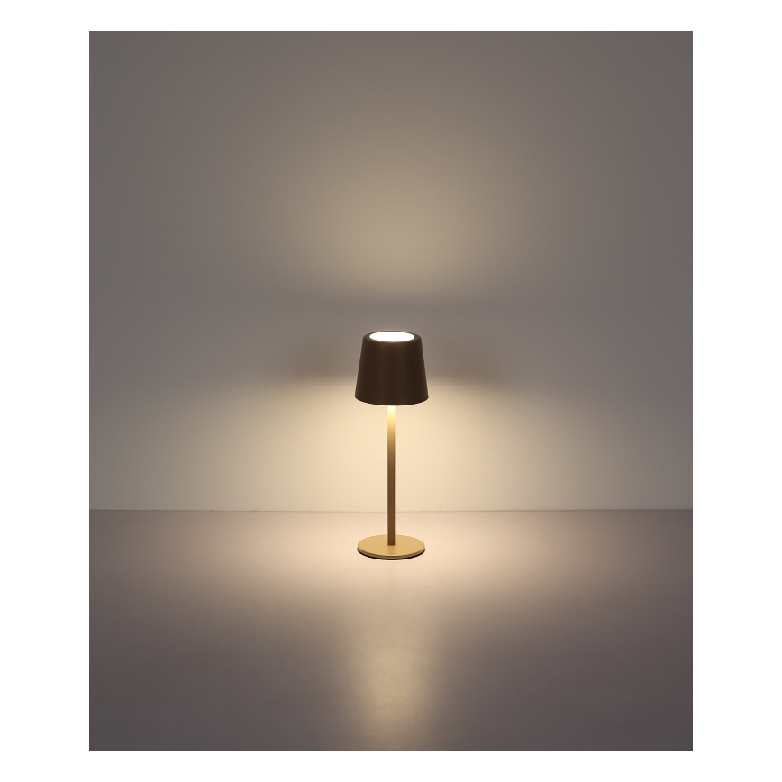 Globo - LED Stmívatelná venkovní dotyková stolní lampa LED/2W/5V 3000/4000/6000K 2200 mAh IP44 krémová