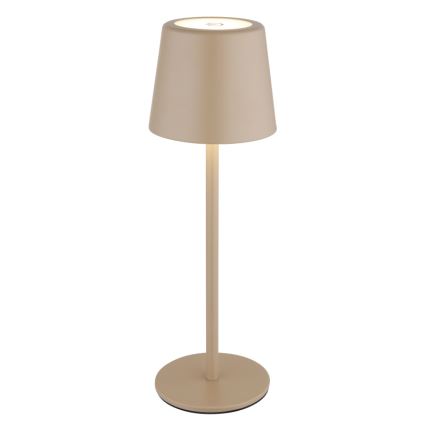 Globo - LED Stmívatelná venkovní dotyková stolní lampa LED/2W/5V 3000/4000/6000K 2200 mAh IP44 krémová
