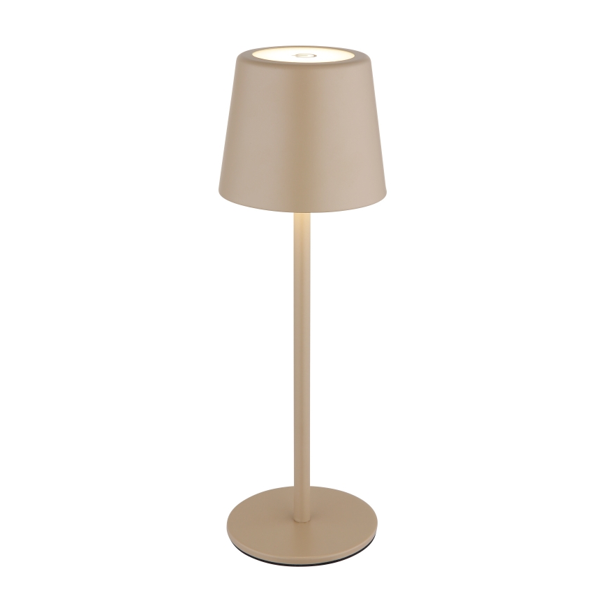 Globo - LED Stmívatelná venkovní dotyková stolní lampa LED/2W/5V 3000/4000/6000K 2200 mAh IP44 krémová