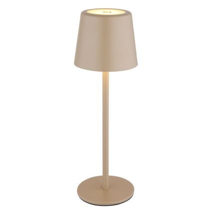 Globo - LED Stmívatelná venkovní dotyková stolní lampa LED/2W/5V 3000/4000/6000K 2200 mAh IP44 krémová