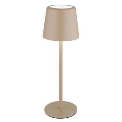 Globo - LED Stmívatelná venkovní dotyková stolní lampa LED/2W/5V 3000/4000/6000K 2200 mAh IP44 krémová