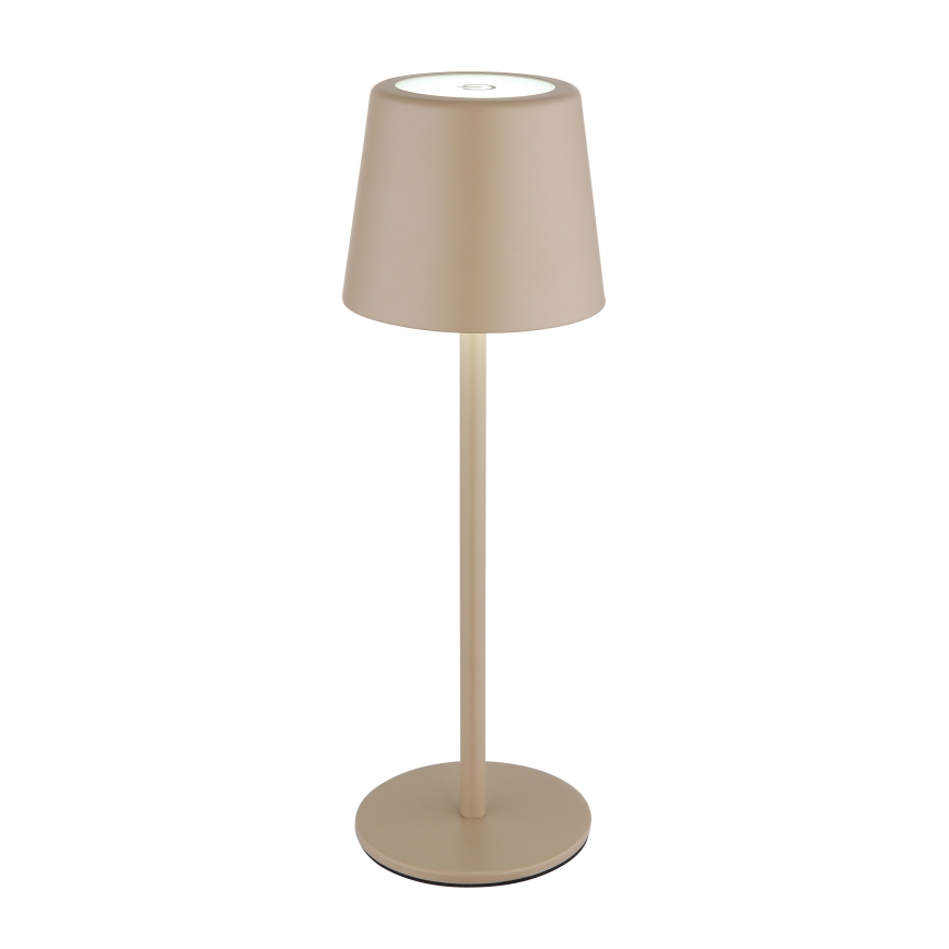 Globo - LED Stmívatelná venkovní dotyková stolní lampa LED/2W/5V 3000/4000/6000K 2200 mAh IP44 krémová